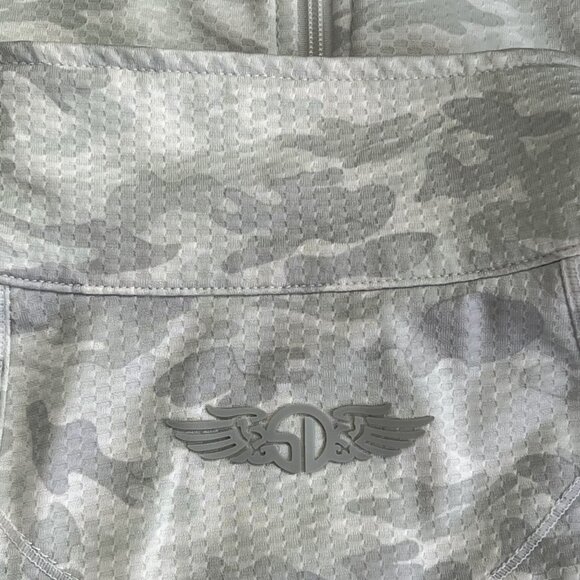 Straight Down Light Grey and White Camouflage Womens Zip Up Jacket Size S - Picture 14 of 15